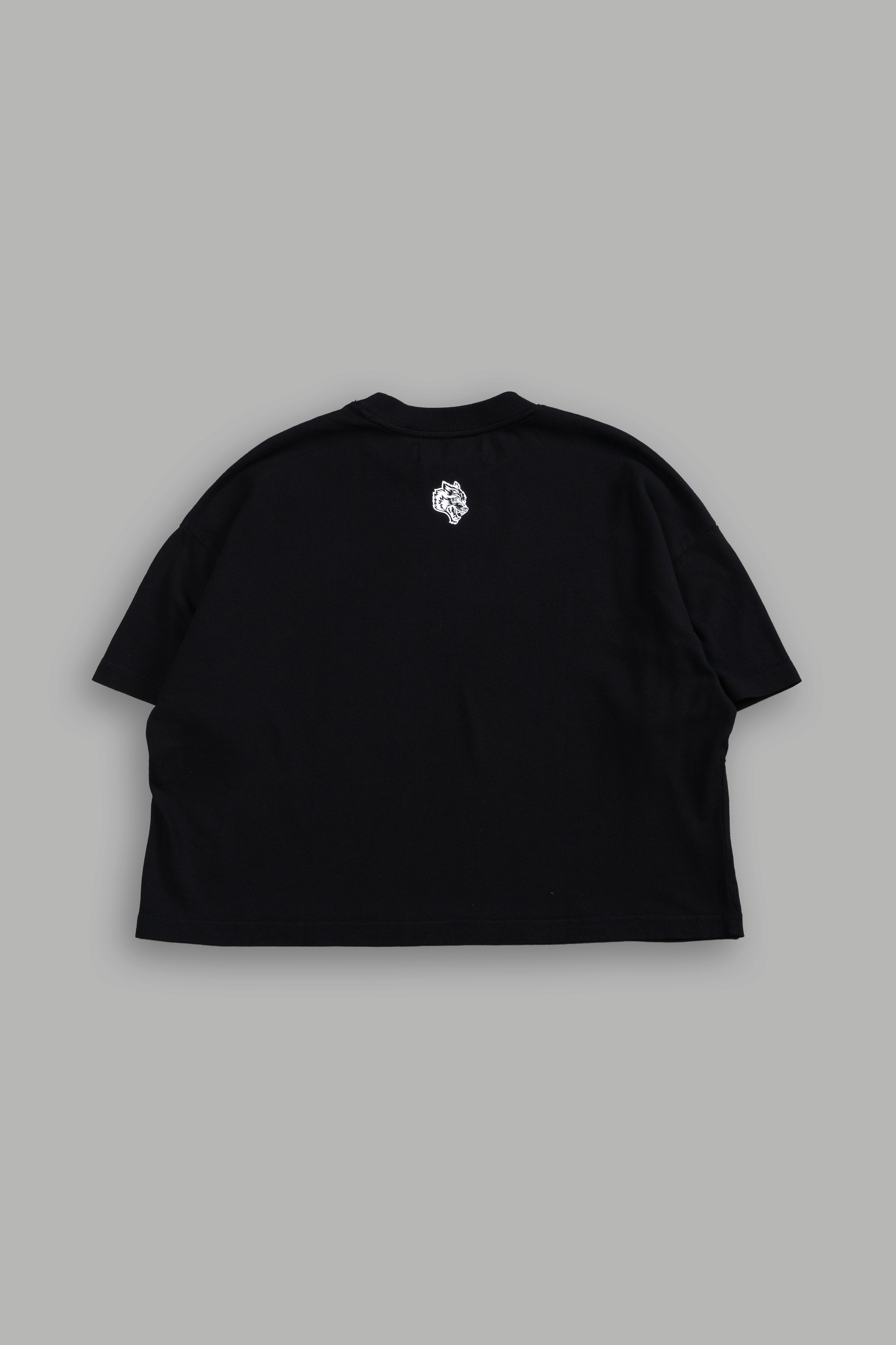 Cherub and the Skull "Premium" (Cropped) Tee in Black — imagem 4