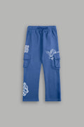 La Ca Frvr Bigelow Cargo Sweat Pants in La Blue — imagem 1