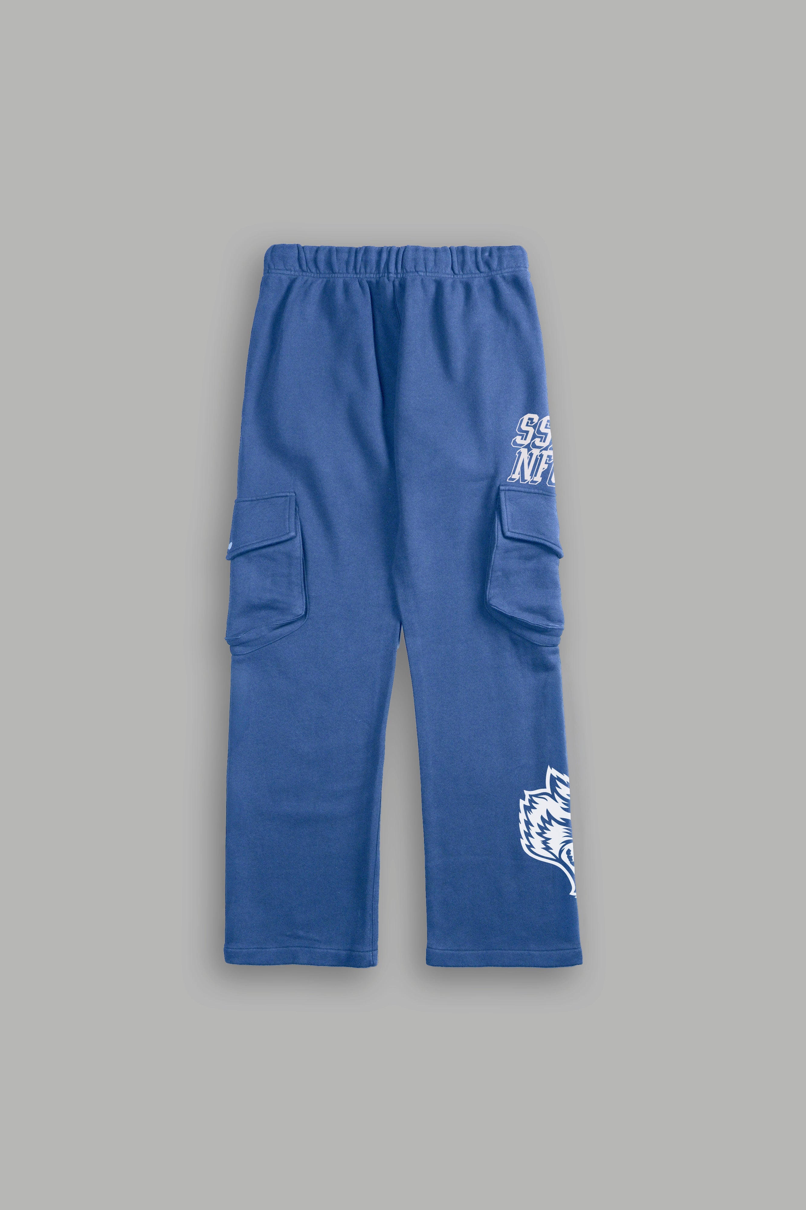 La Ca Frvr Bigelow Cargo Sweat Pants in La Blue — imagem 2