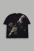 Hand That Holds Premium Oversized Tee In Black