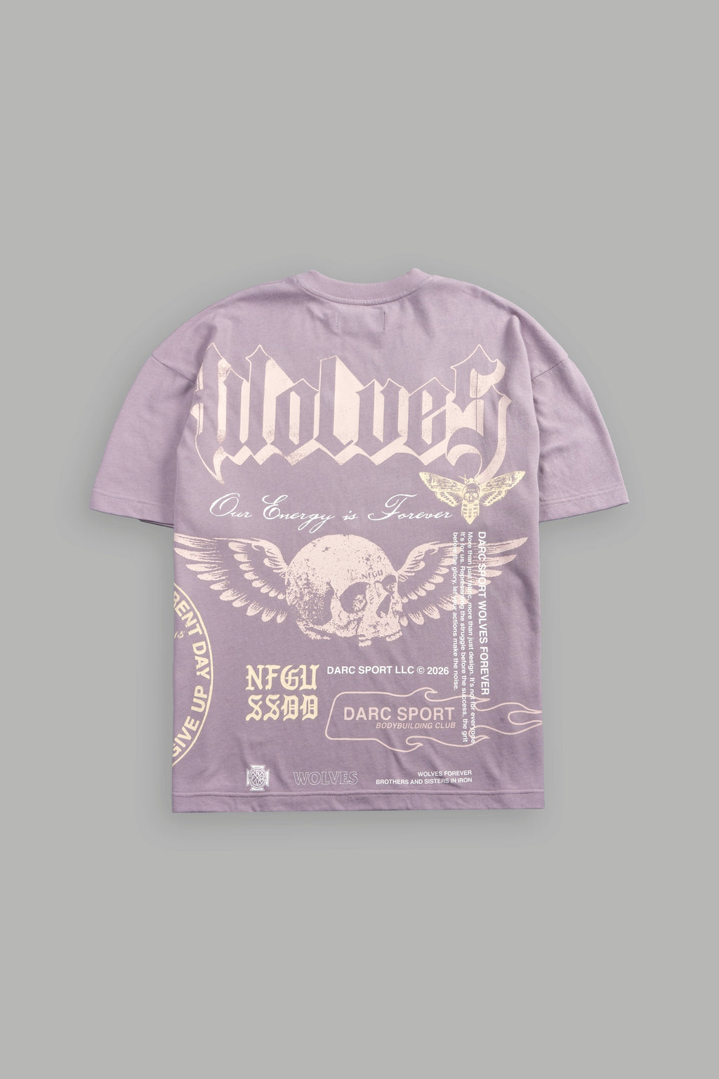 Free Will V2 Premium Oversized Tee in Purple Smoke — imagem 1