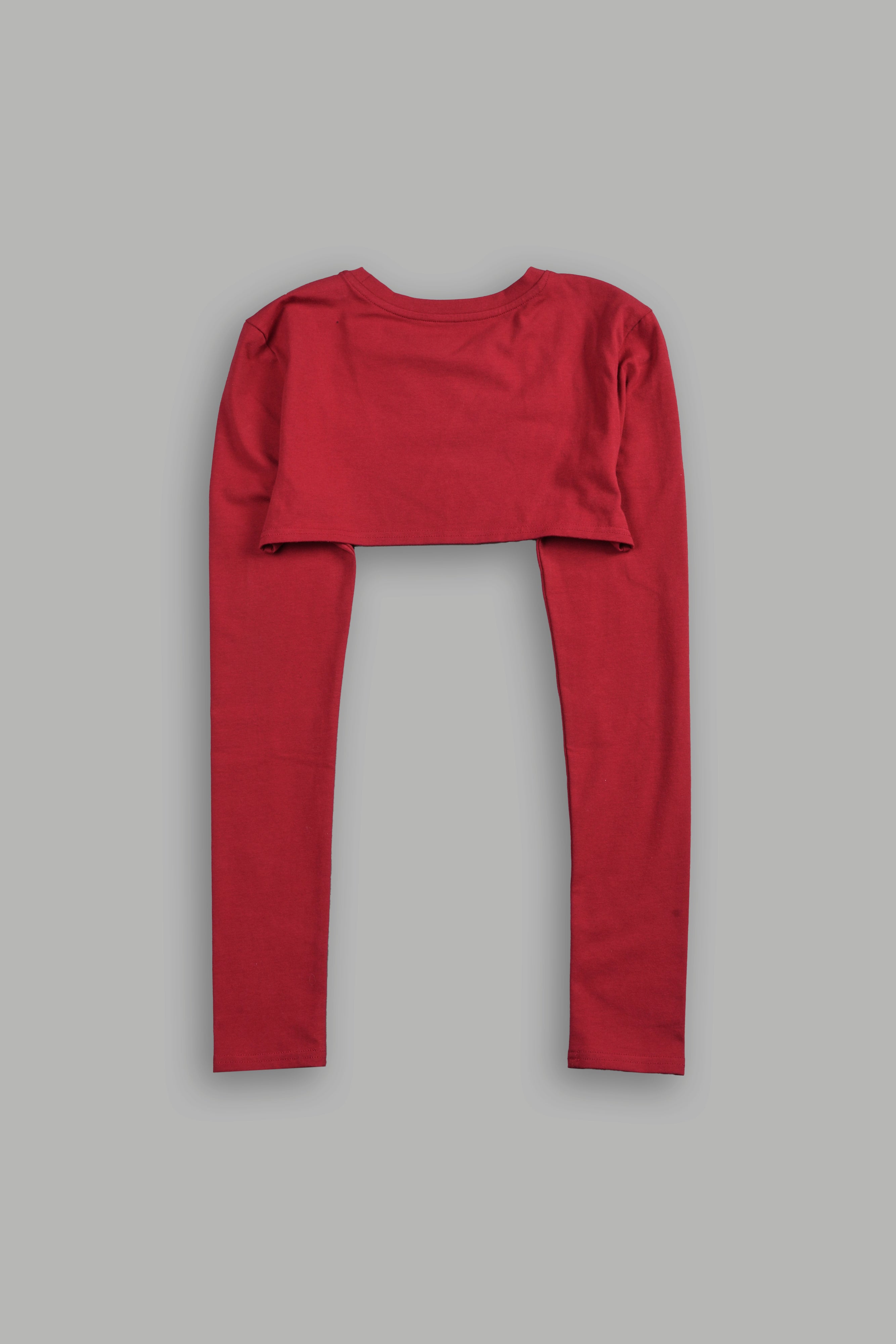 Chopper Elise Eden Pullover Shrug in Carmine Red