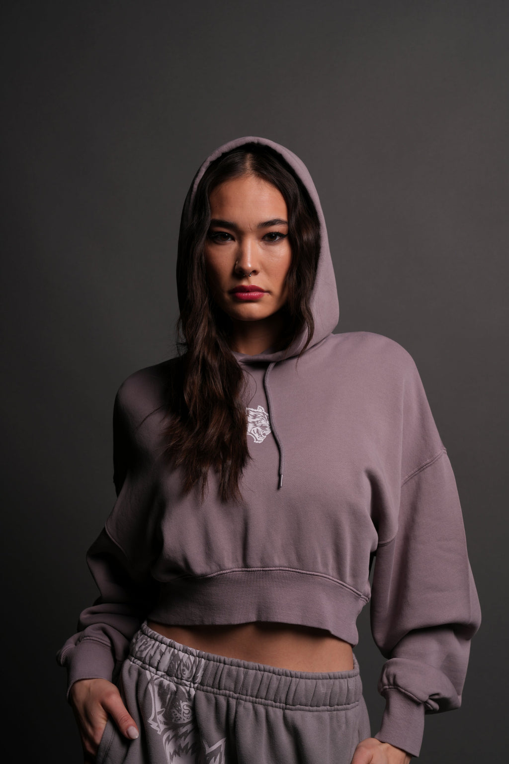 Icon "Ava" Hoodie in Pale Gray — imagem 3