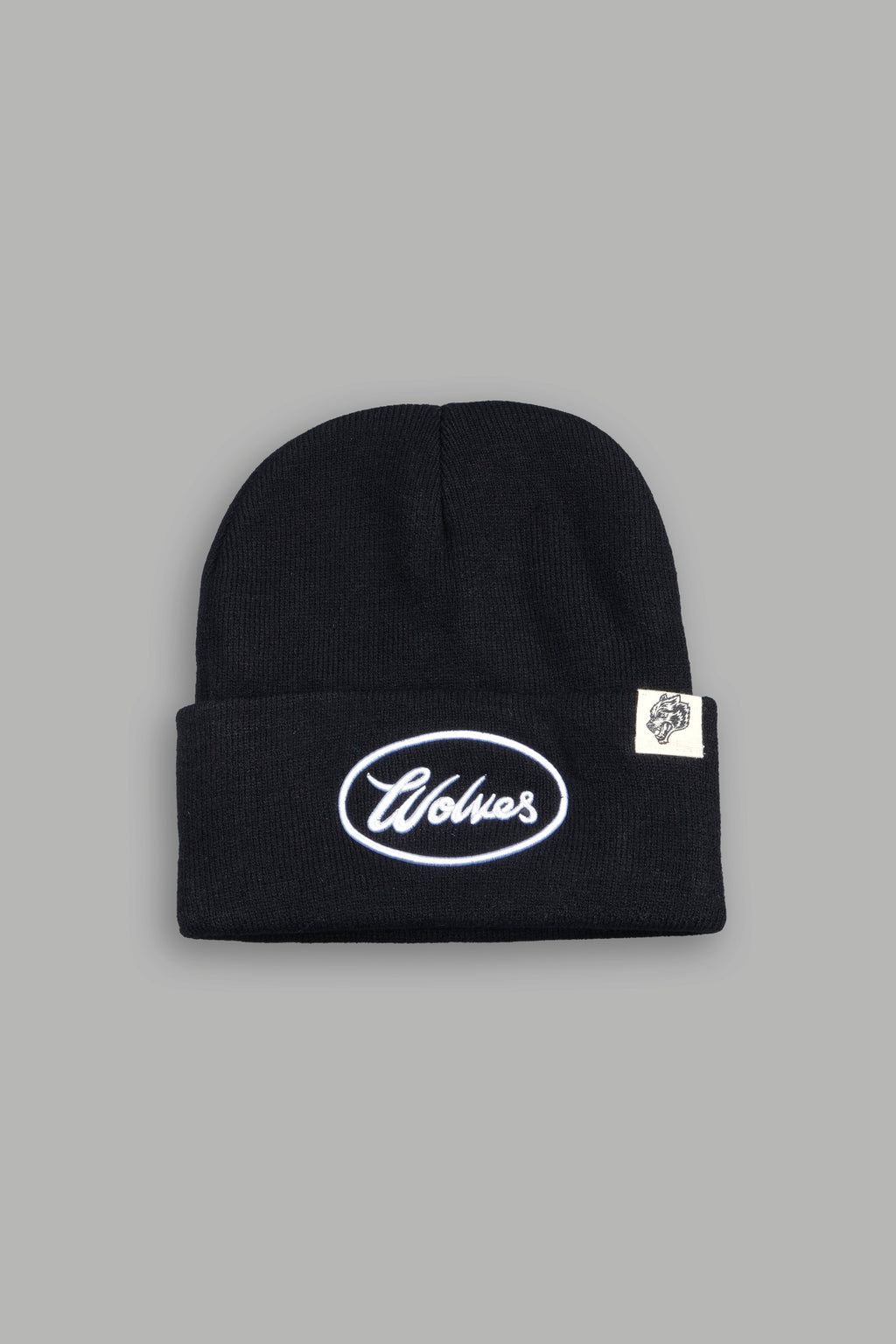 Wolves Script Work Hard Beanie in Black - imagem 1
