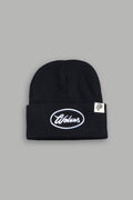 Wolves Script Work Hard Beanie in Black - imagem 1