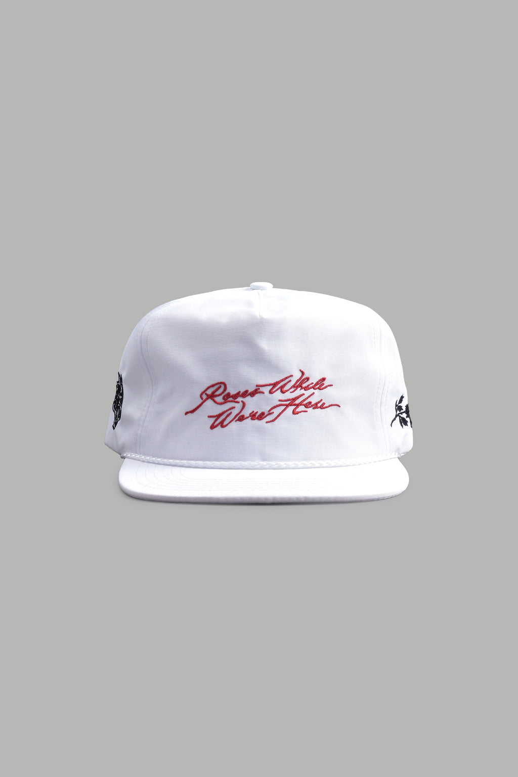 Roses While We're Here Paradise Hat in Cream/Black — imagem 1