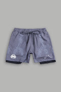 Exo Thorns Compression Shorts In Slate Gray