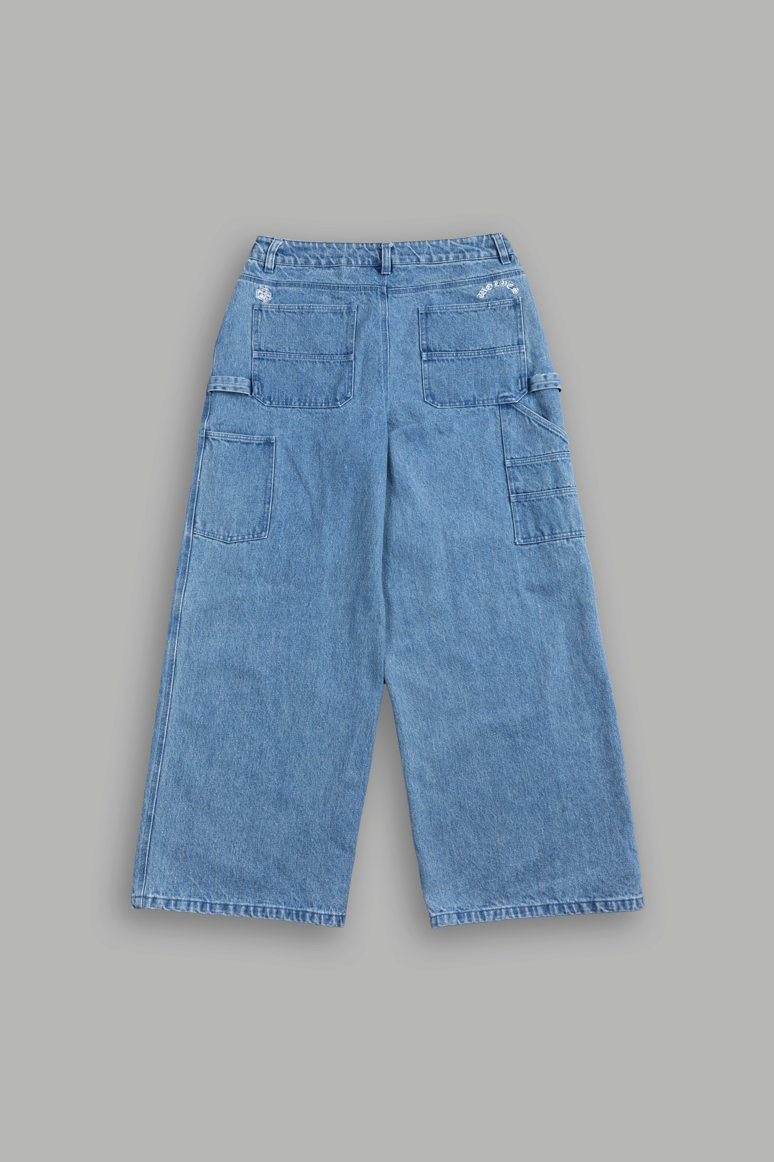 Sakura Forever Wide Leg Carpenter Denim in Light Wash — imagem 2