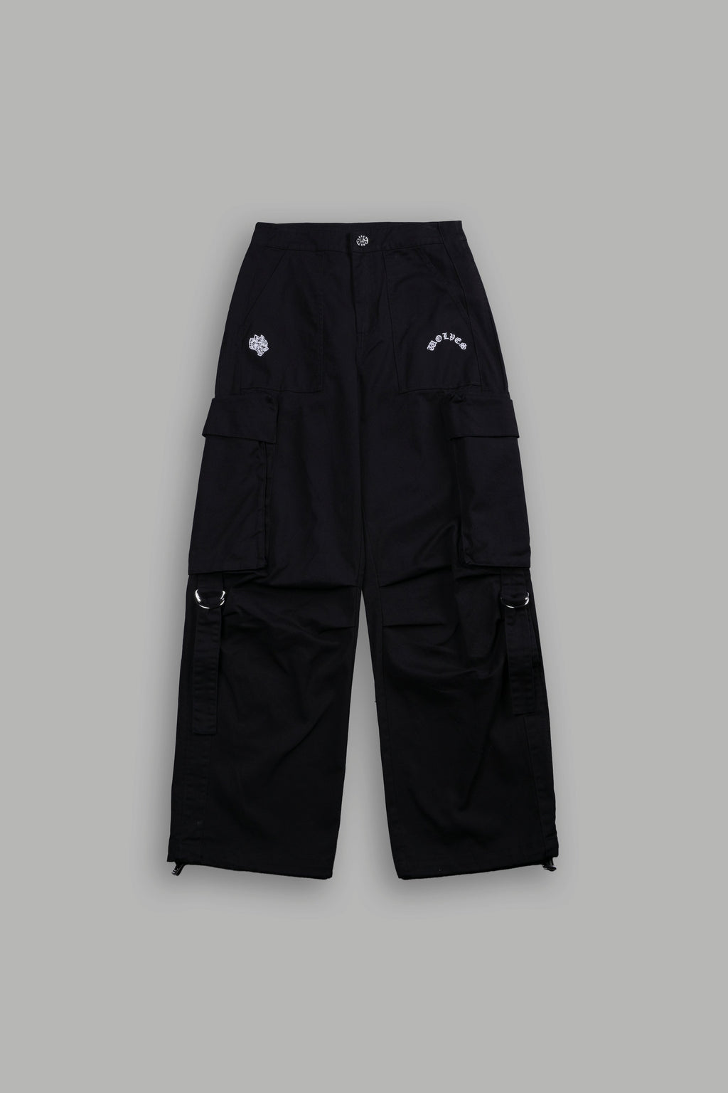 Wolf Chopper She Parachute Pants in Black — imagem 5