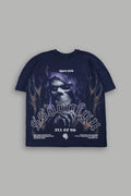 Reaper'S Calling Premium Oversized Tee In Navy - imagem 1