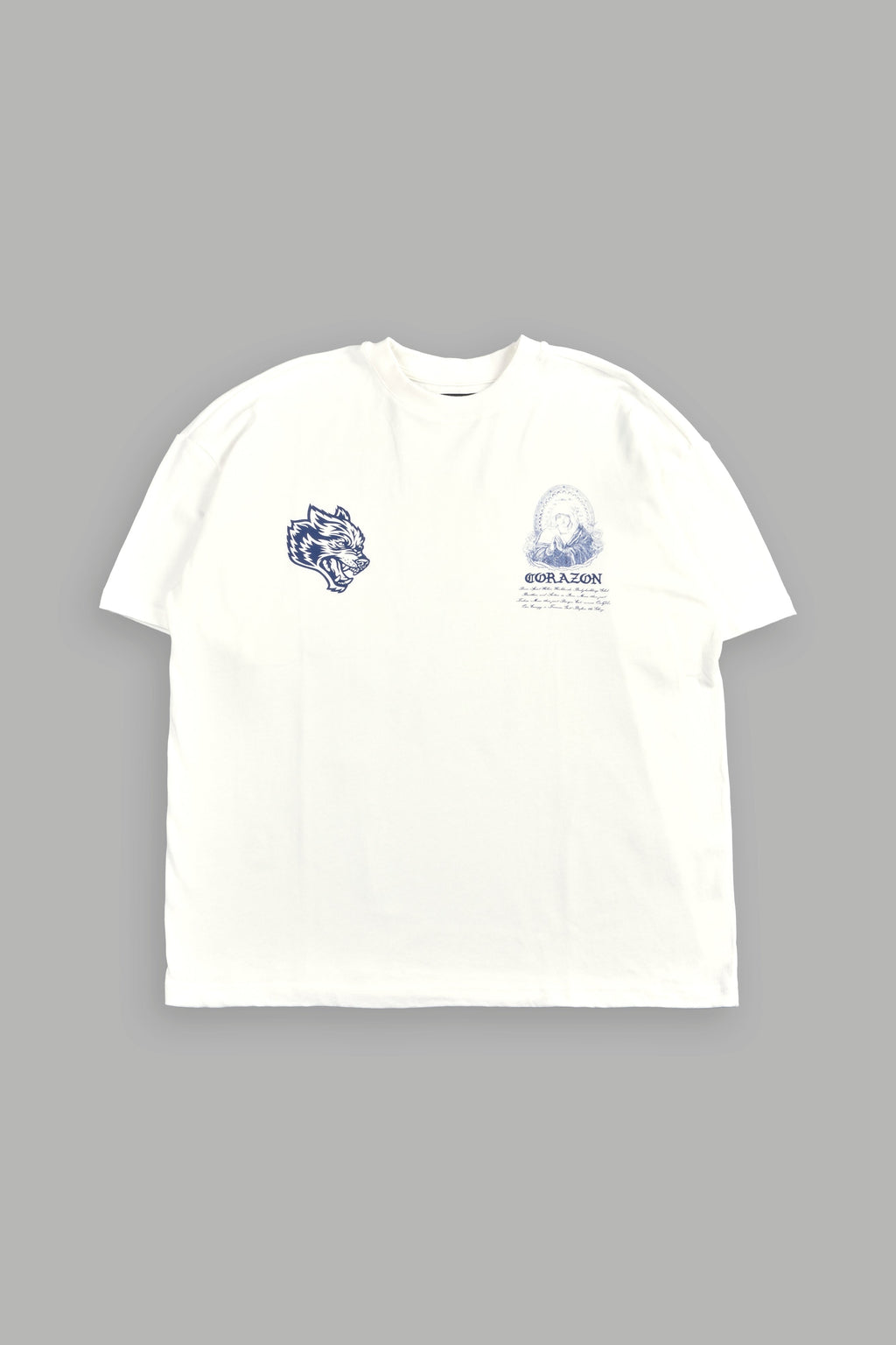 Sacred Lady Premium Oversized Tee In Cream