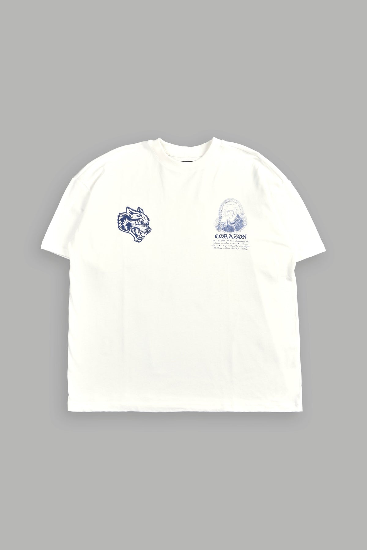 Sacred Lady Premium Oversized Tee In Cream