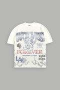 La Heritage Premium Oversized Tee in Cream — imagem 1