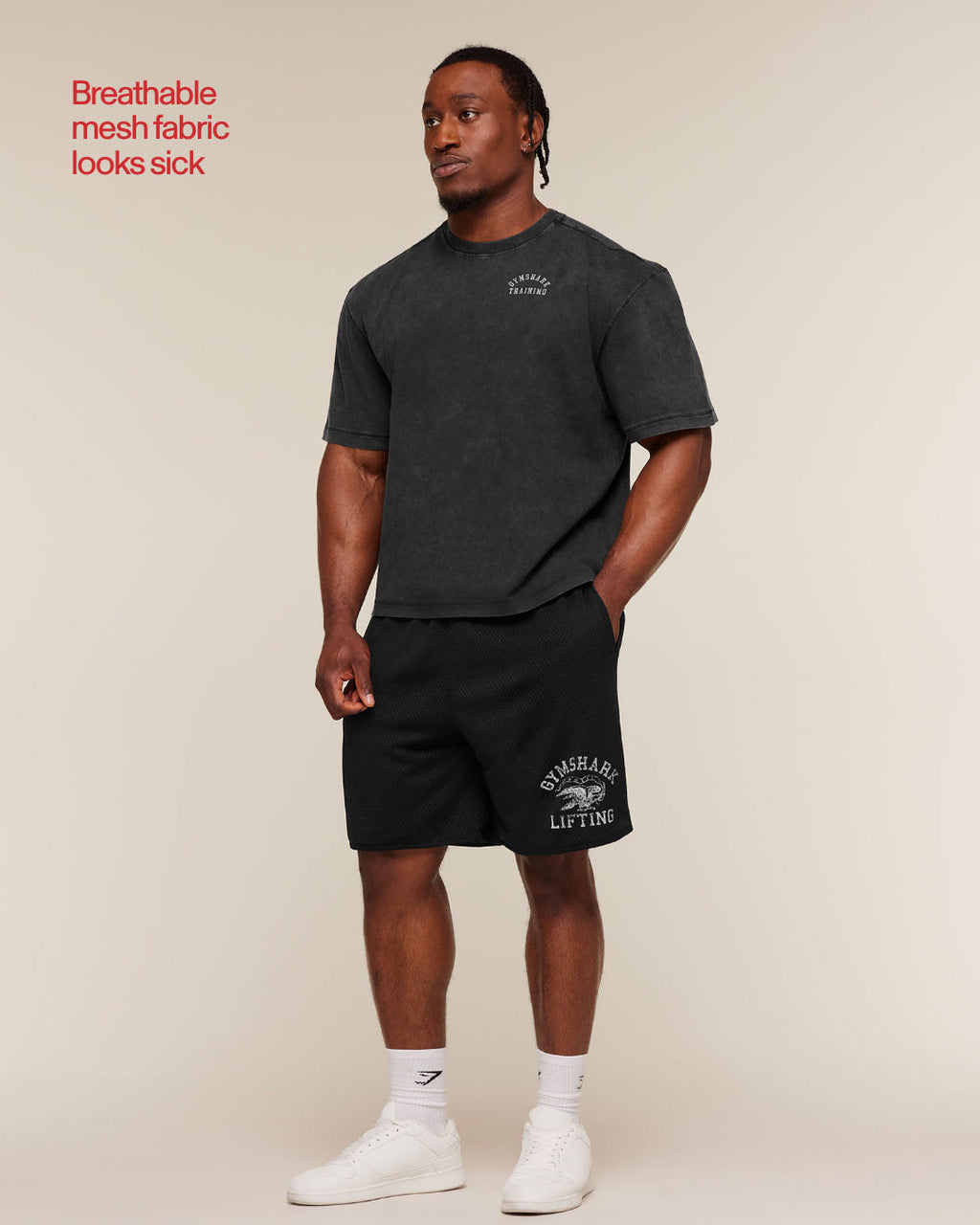 Collective Mesh Shorts - Black — imagem 3