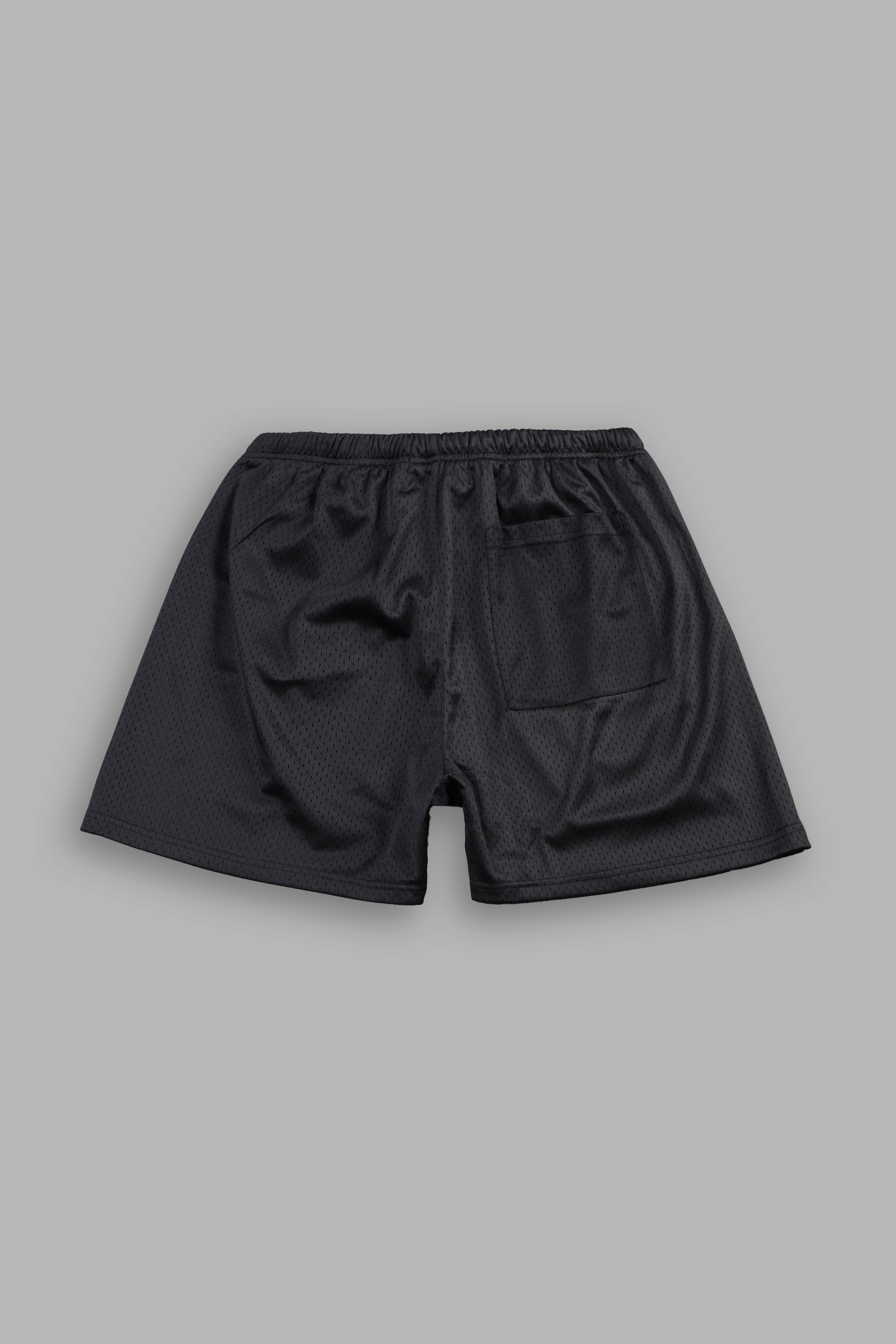 Wolf Chopper Mesh Shorts in Black