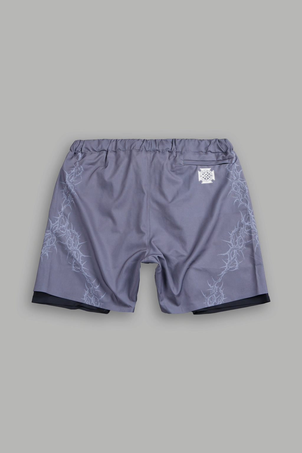 Exo Thorns Compression Shorts In Slate Gray — imagem 2