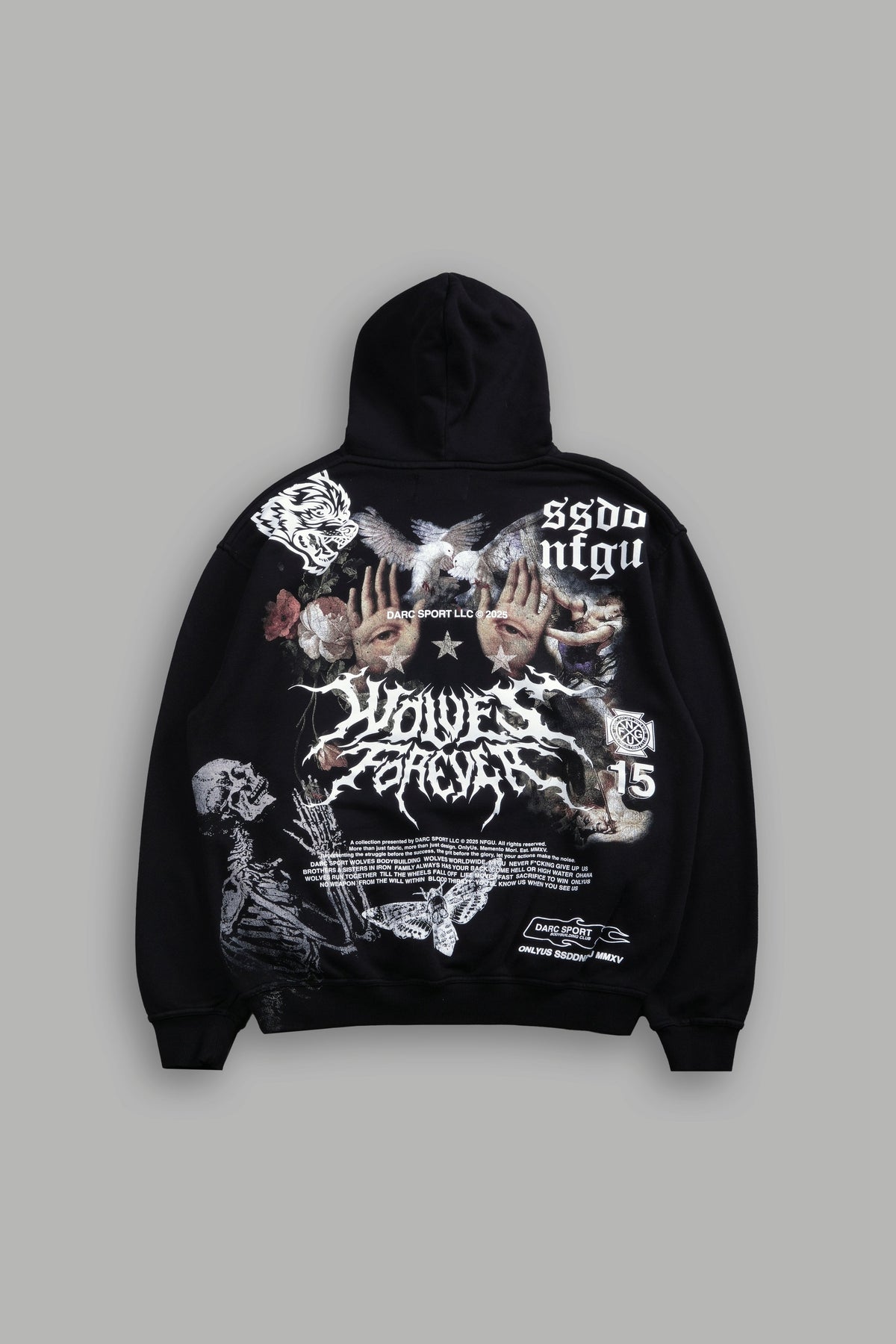Born Stoic "Pierce" Hoodie in Black - imagem 1