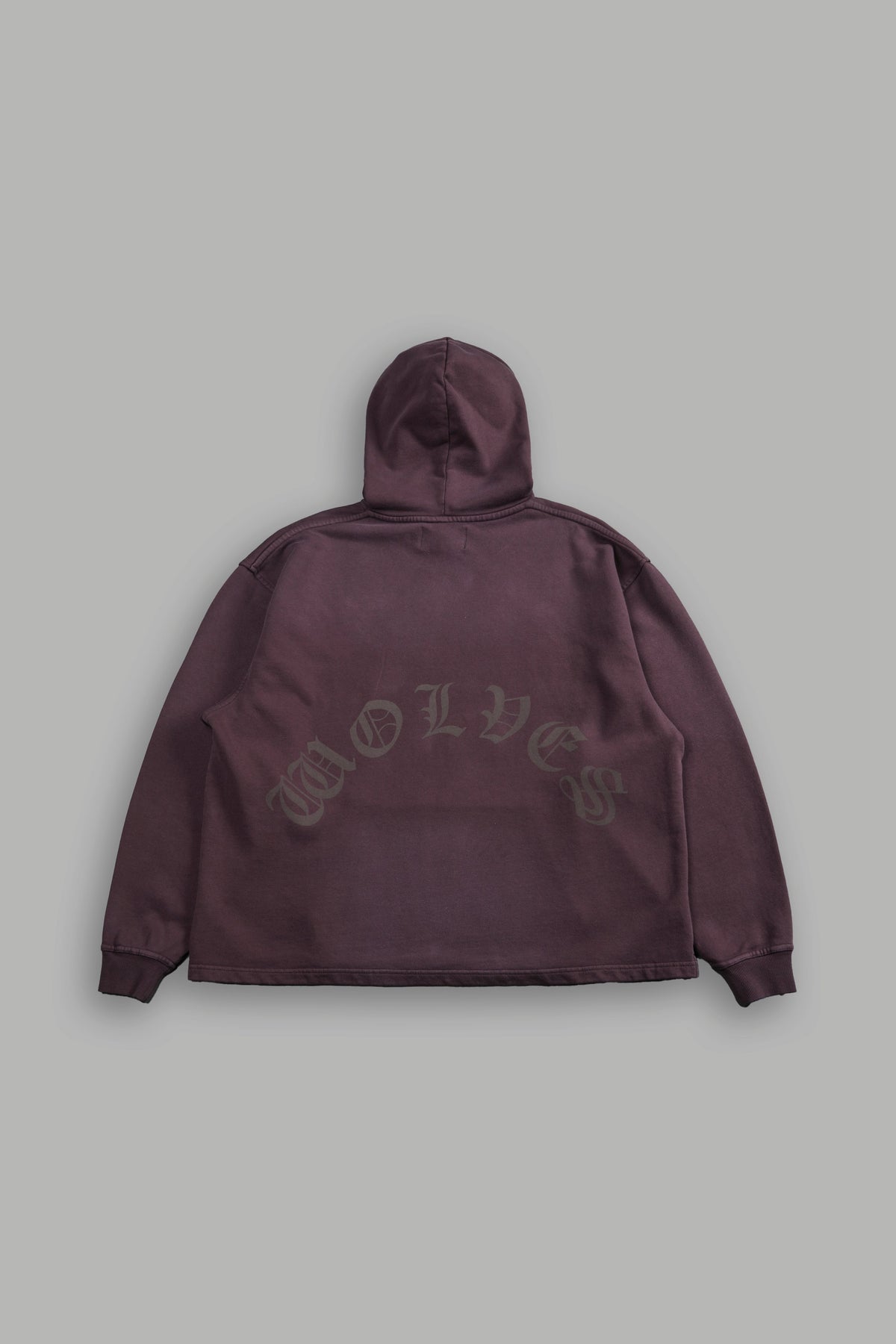 Phantom Night Chopper "Moaty" Hoodie in Darc Garnet Drift Wash - imagem 3
