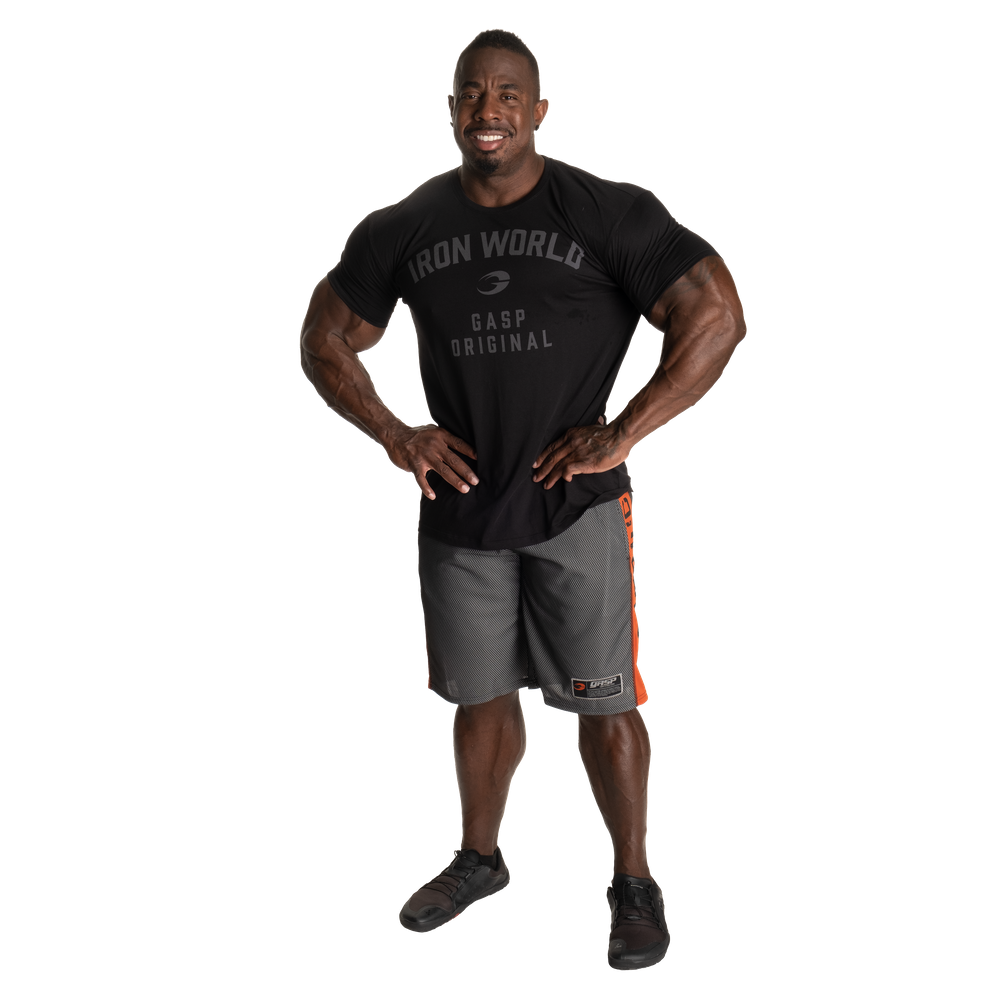 No1 Mesh Shorts 11.5” - Black/Flame - imagem 6