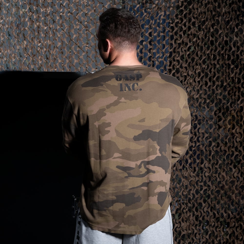 Thermal gym sweater - Green Camoprint - imagem 2
