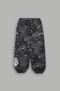 Wolf Chopper Lightweight Lounger Sweat Pants in Warrior In A Garden Black Camo - imagem 1
