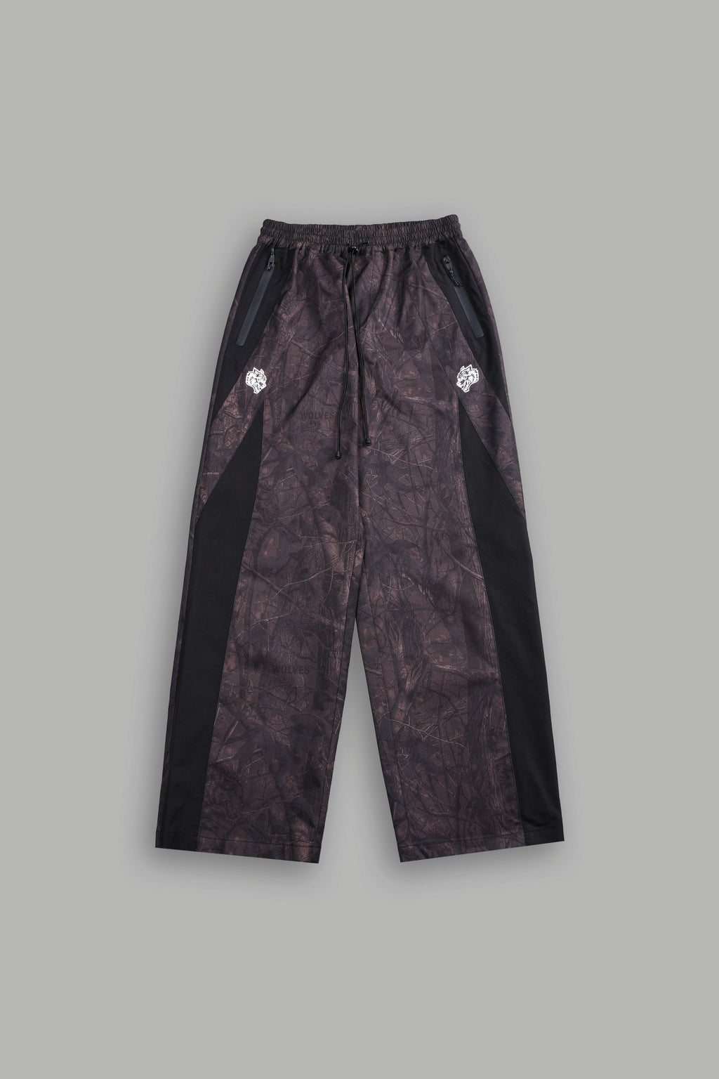 Dual Brolic Unisex Track Pants in Brown Driftwood Forest Camo — imagem 1