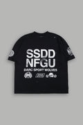 Club Core Premium Oversized Tee In Black - imagem 1