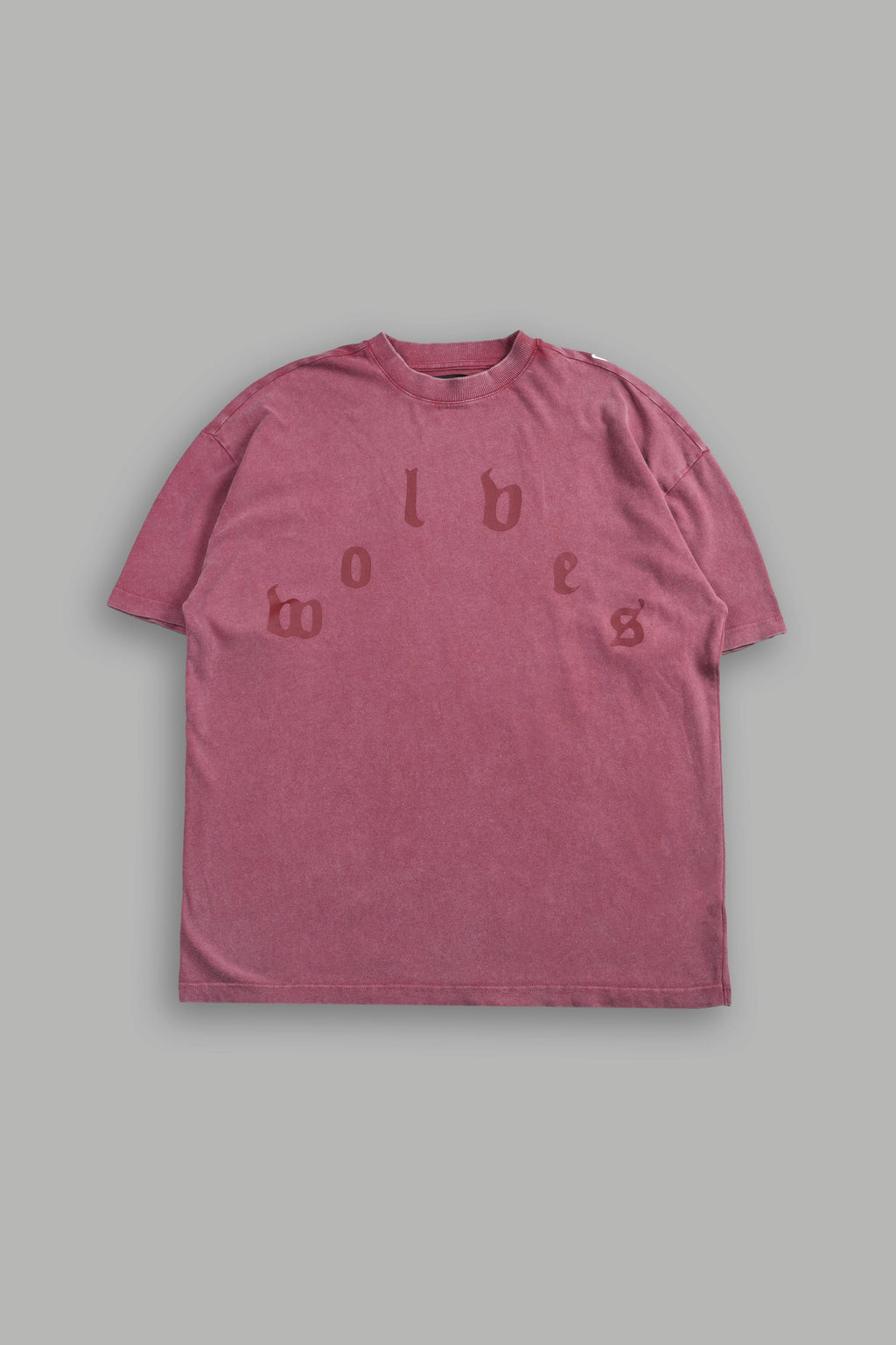 Her Prayer Premium Oversized Tee In Cherry Red