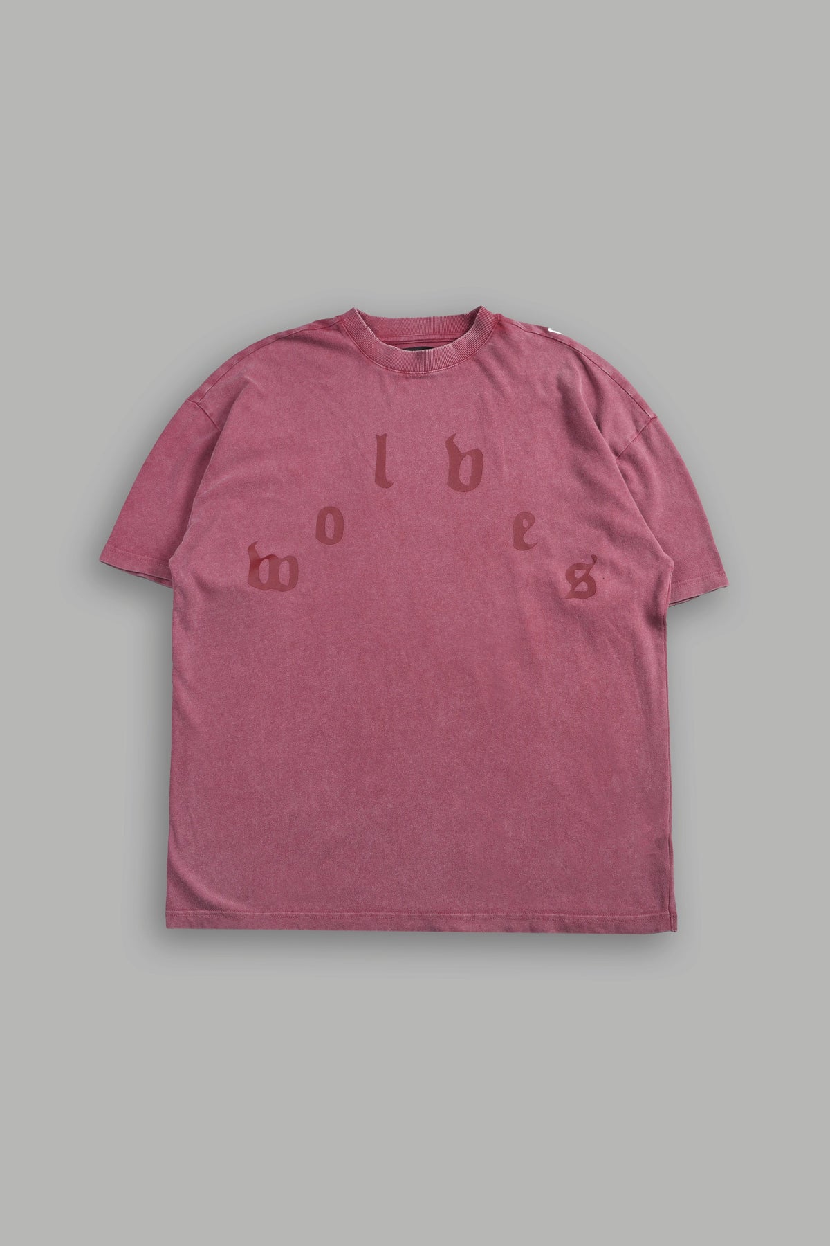 Her Prayer Premium Oversized Tee In Cherry Red