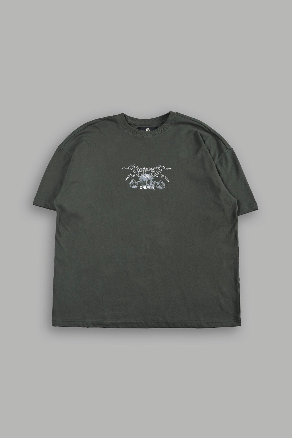 Wolves Bodybuilding Club Premium Tee In Green Ivy - imagem 3