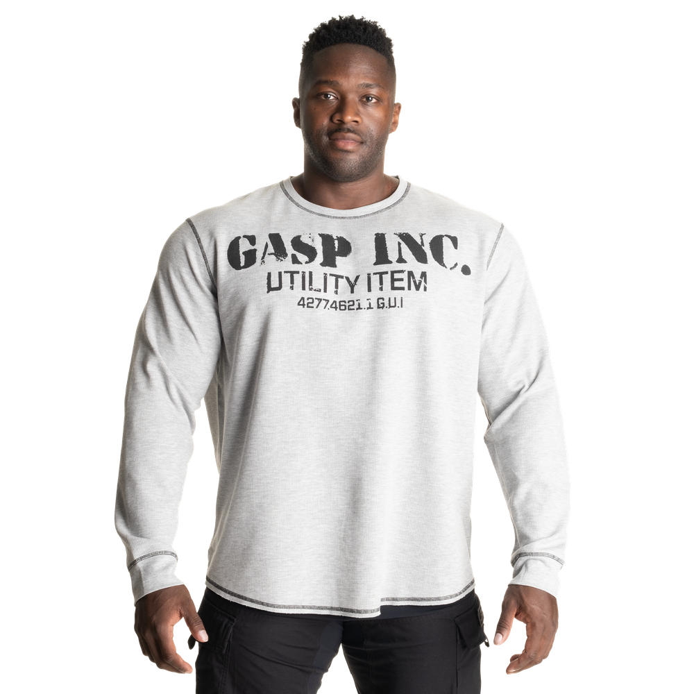 Thermal gym sweater - Grey Melange - imagem 1