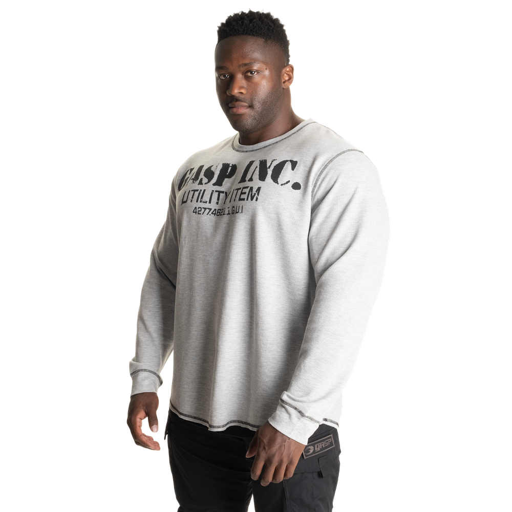 Thermal gym sweater - Grey Melange - imagem 2