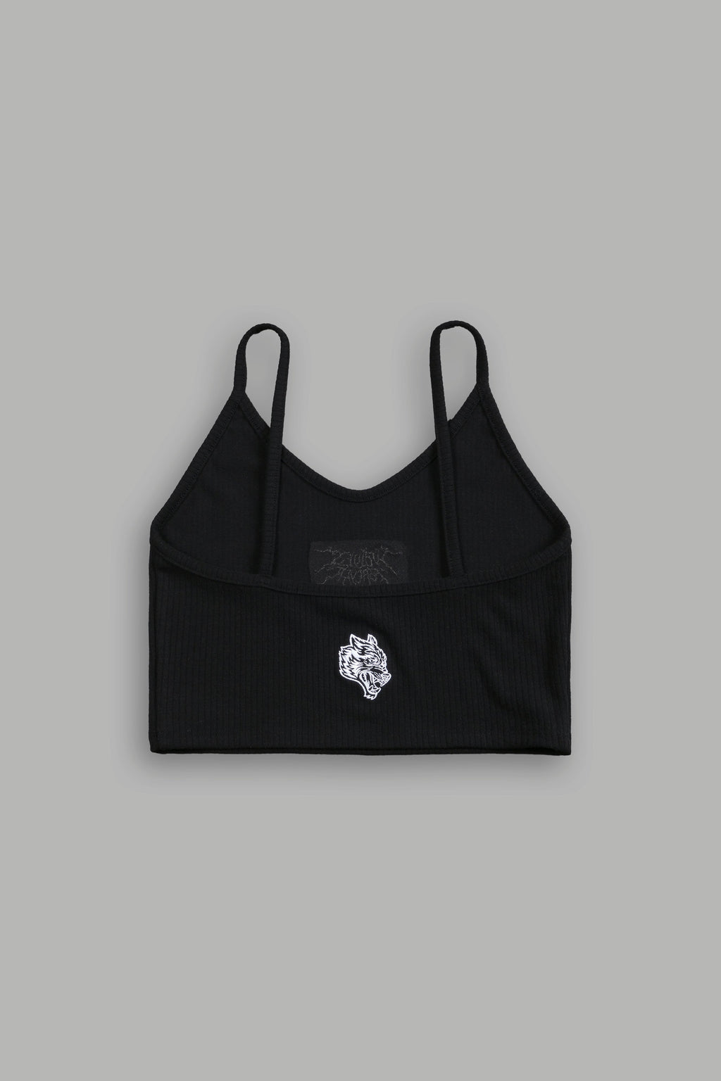 Forged From Iron Spaghetti Crop Tank in Black — imagem 4