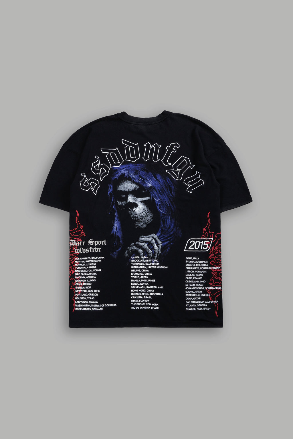 Reaper Tour Premium Oversized Tee in Black — imagem 1