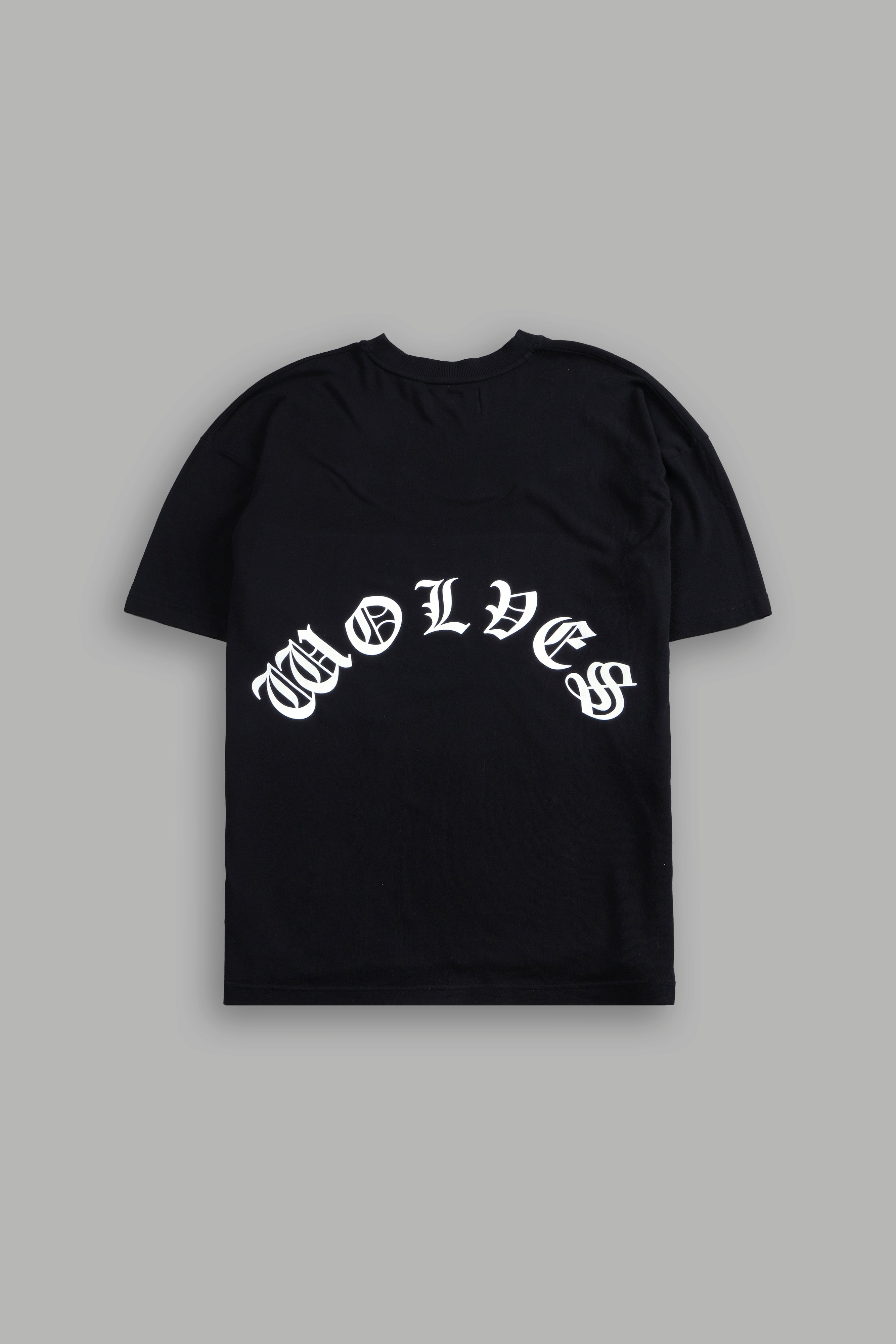 Chrome Wolf "Premium" Oversized Tee in Black — imagem 3