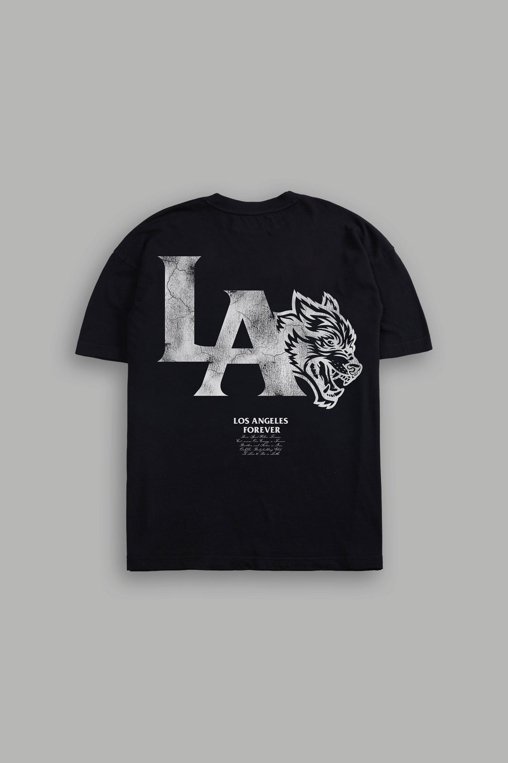 La Wolves V2 Premium Oversized Tee in Black — imagem 1