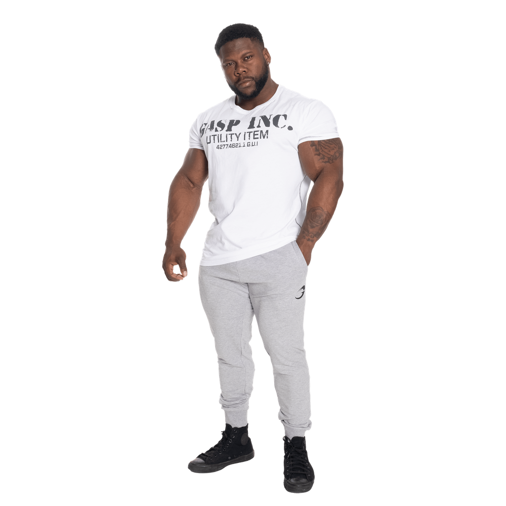 GASP Tapered joggers - Light Grey Melange - imagem 4