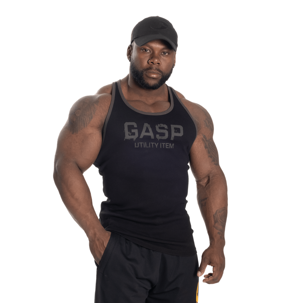 Ribbed T-back - Black - imagem 1