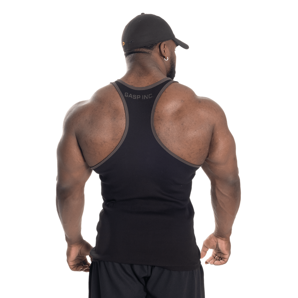 Ribbed T-back - Black - imagem 2