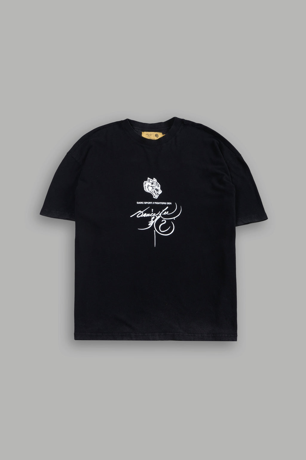 Bruce Lee Flame Premium Oversized Tee in Black — imagem 3