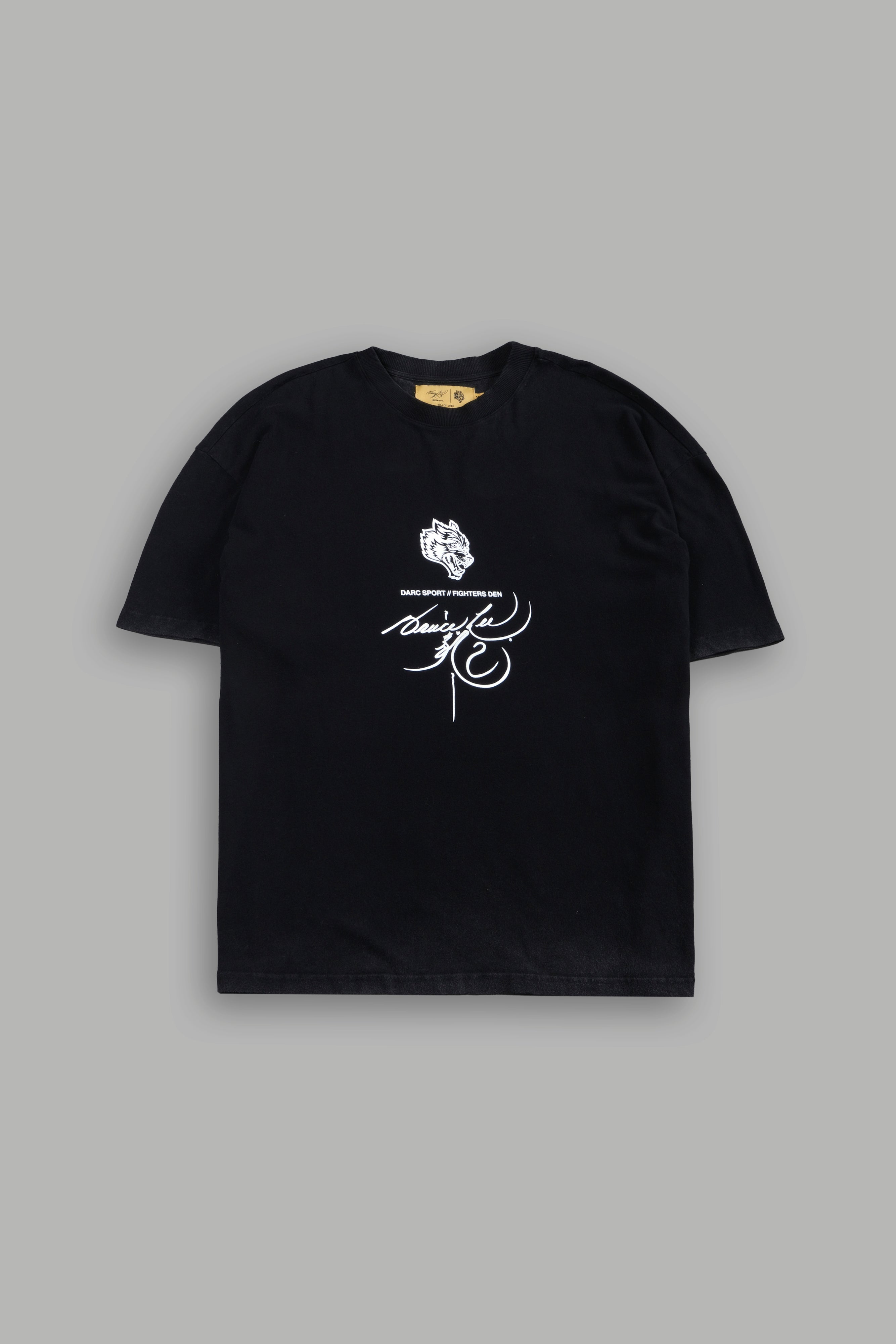Bruce Lee Flame Premium Oversized Tee in Black — imagem 3