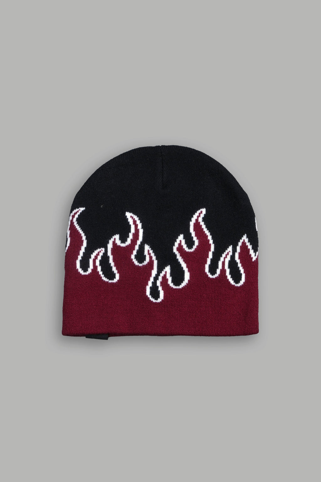 Eternal Flame Cap Beanie in Black/Oxblood