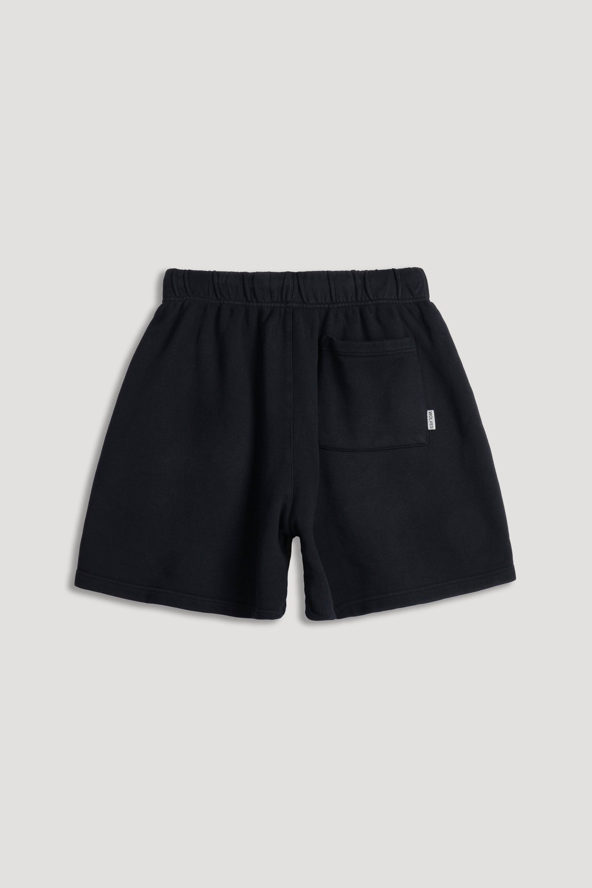 Dual Oversized Post Lounge Sweat Shorts in Black Sun Fade/Black — imagem 11