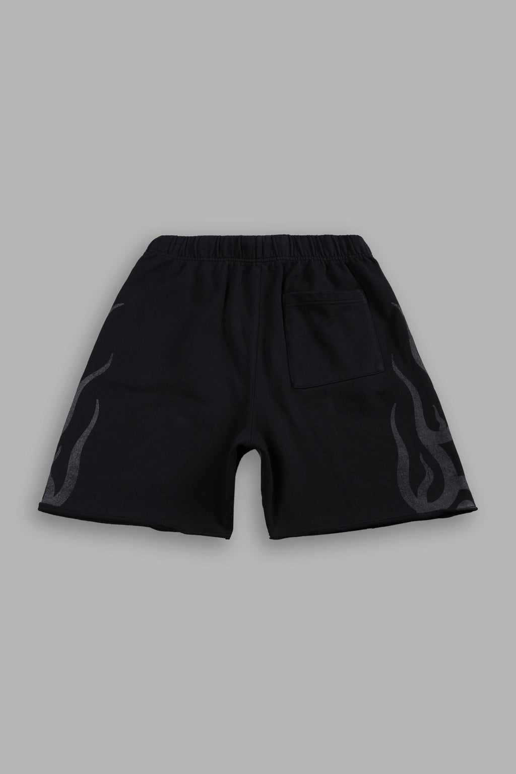 Fight Or Flight Grunge Oversized Raw Hem Post Lounge Sweat Shorts in Black — imagem 3