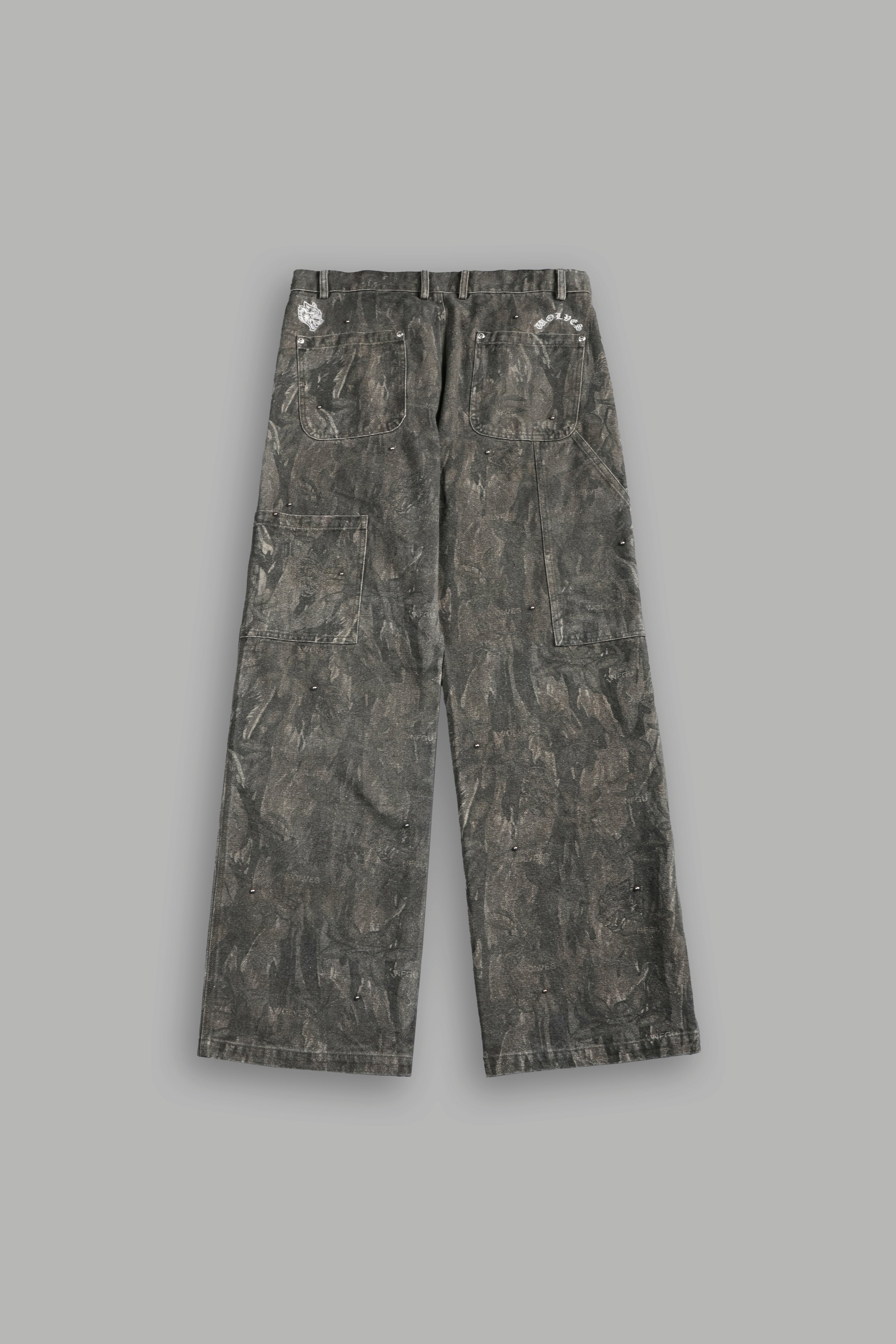 Studded Wolves Chopper Hoffa V2 Pants in Vintage Norse Camo — imagem 3