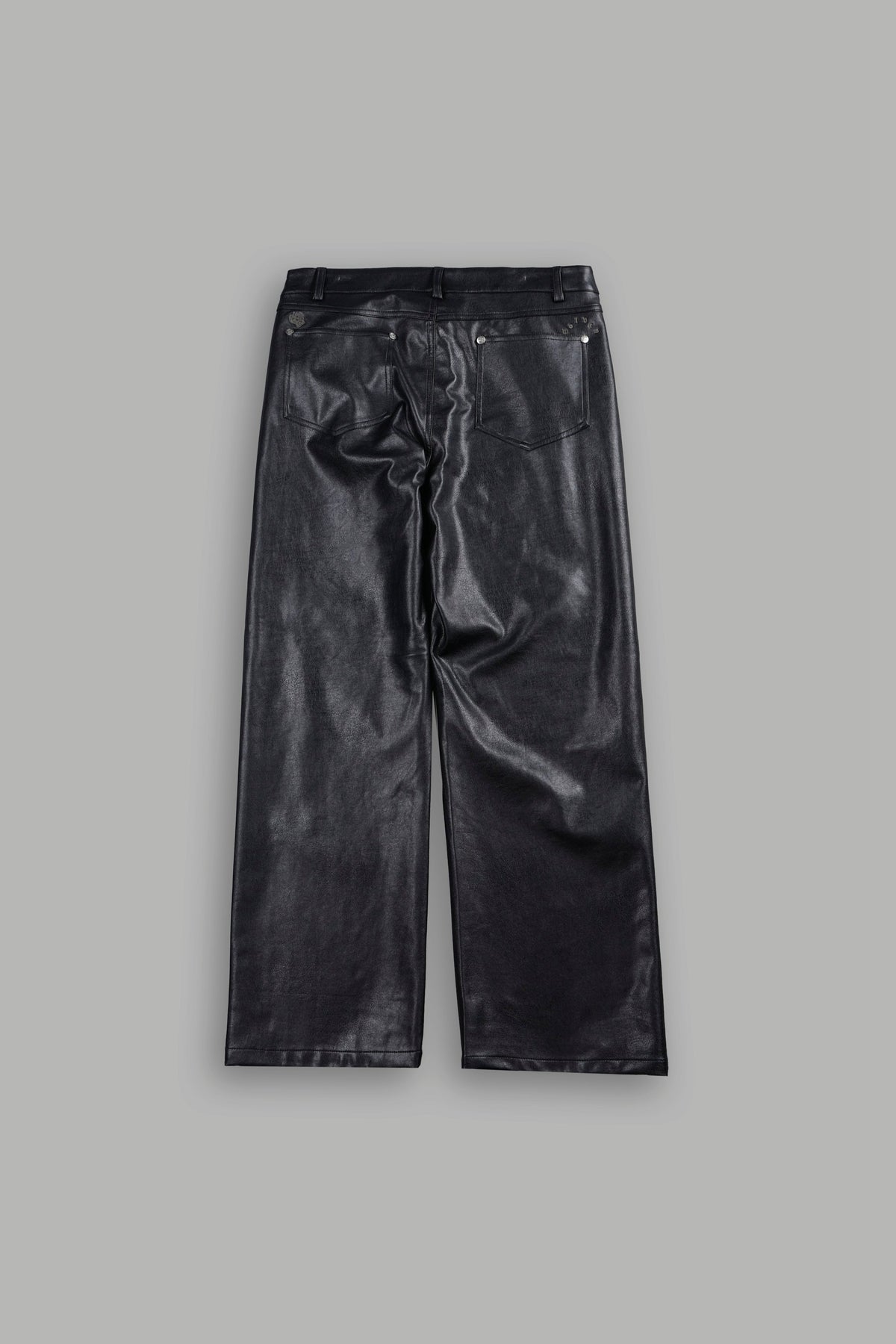 Wolf Pyramid Axel Low Rise Leather Pant In Black