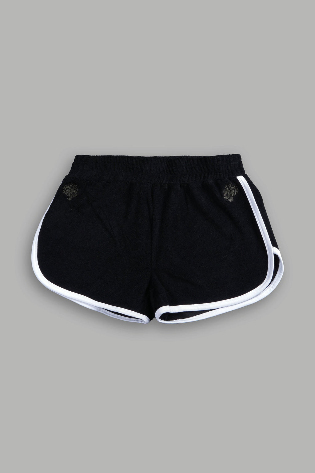 Dual Wolf Tia Track Shorts in Black - imagem 12