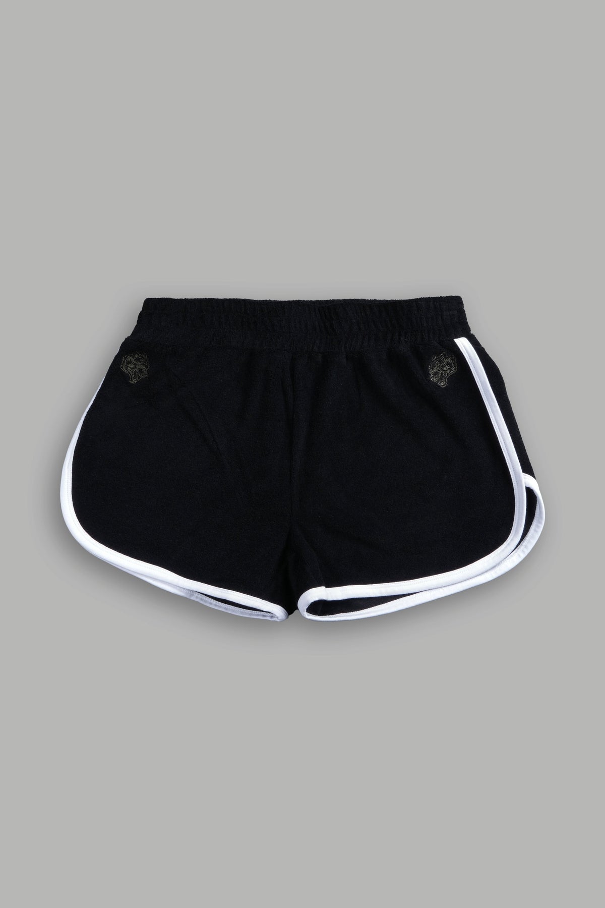 Dual Wolf Tia Track Shorts in Black - imagem 12