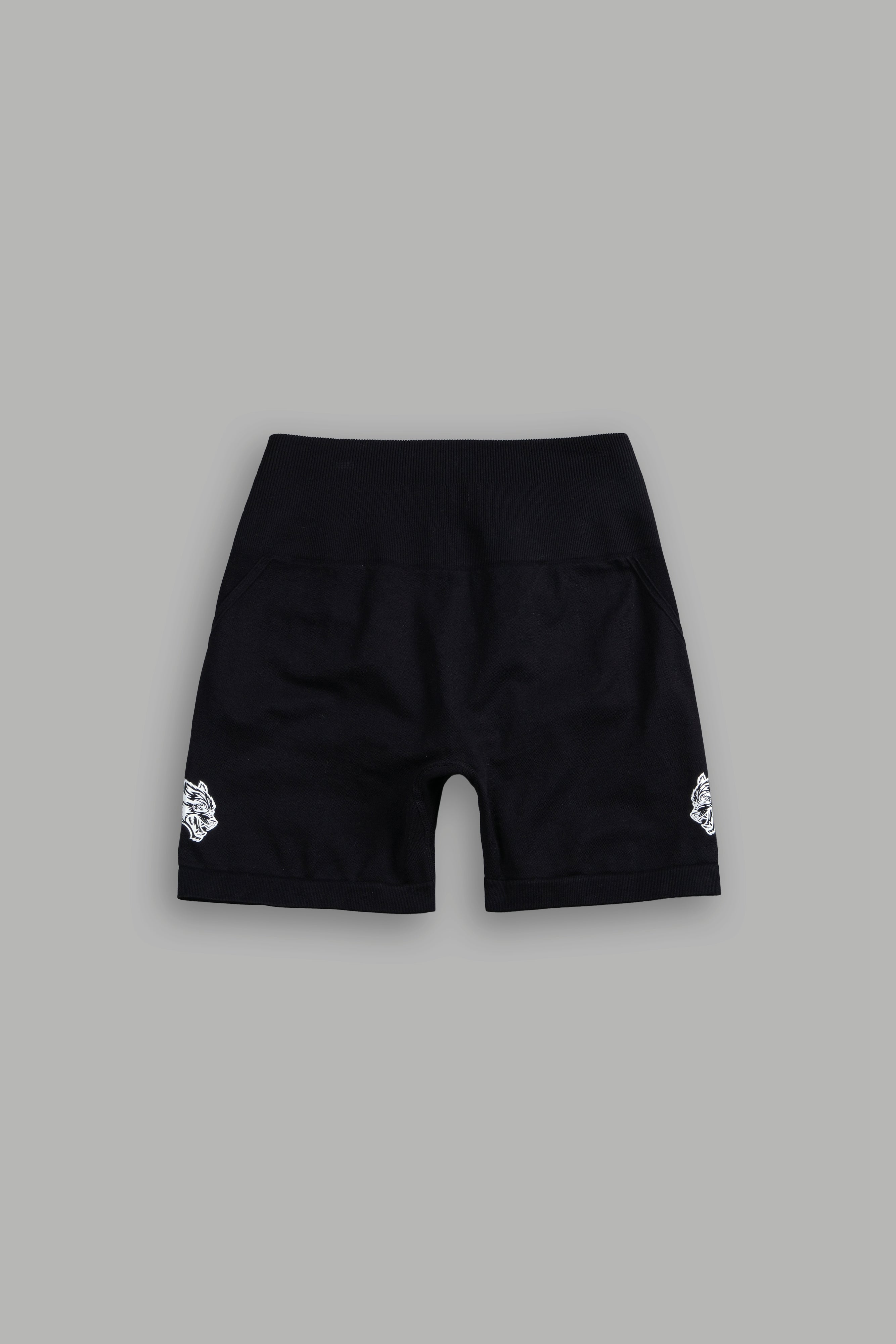 Dual "Stella" Soft Seamless Shorts in Black
