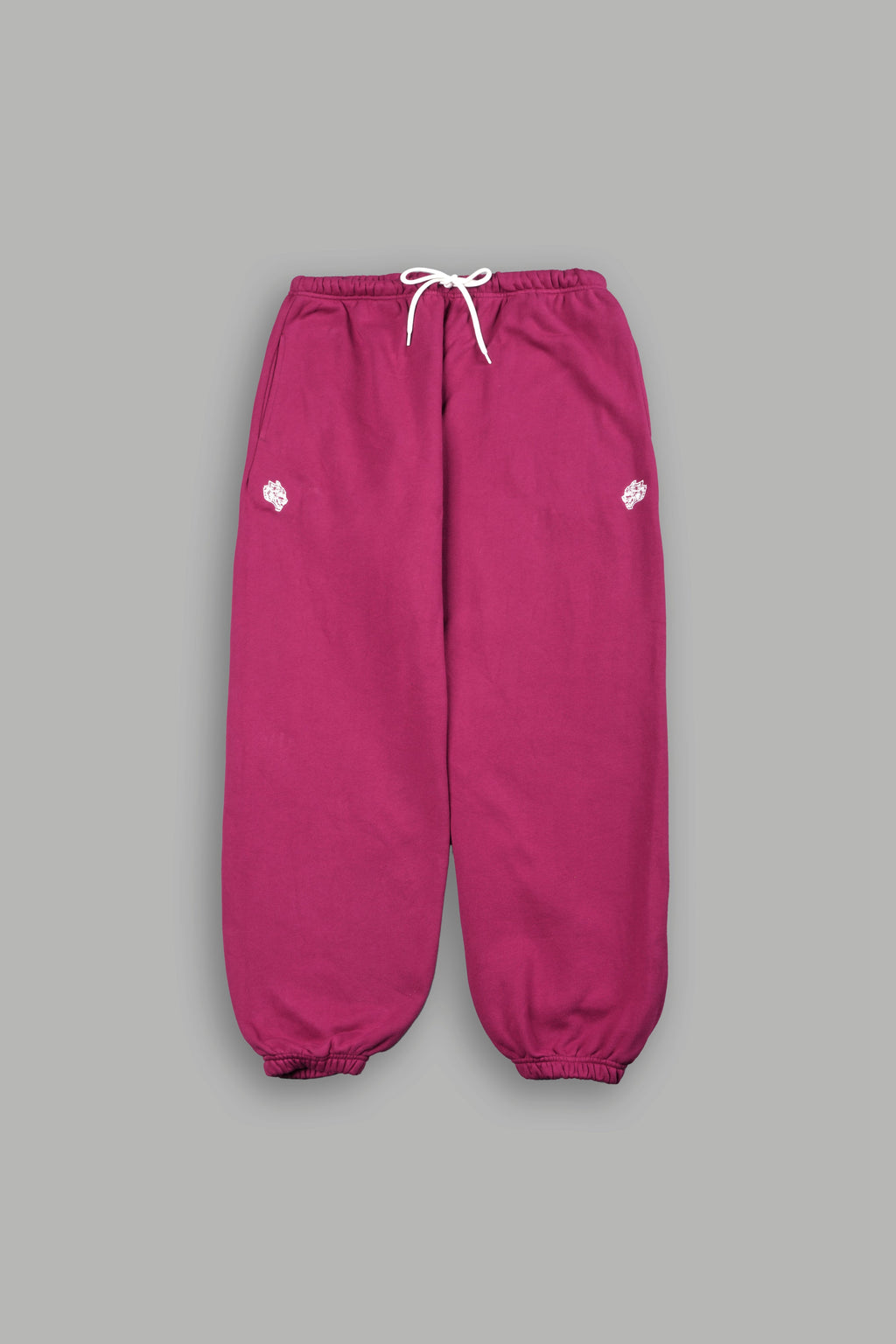 Dual Wolf Lightweight Lounger Sweat Pants In Deep Raspberry — imagem 7